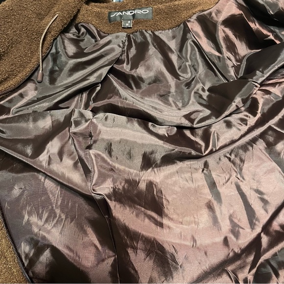 Sandro Women’s Teddy Hoodie jacket - Picture 7 of 9